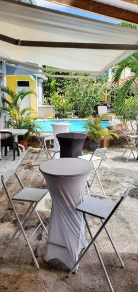 Studio Intime à Le Gosier avec piscine et jacuzzi - 25m²
